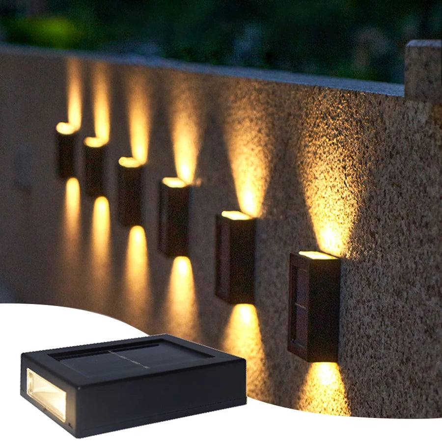 Solar Light Outdoor up and down Wall Washer Light Waterproof Solar Lamp for Garden Street Landscape Balcony Yard Porch Decor