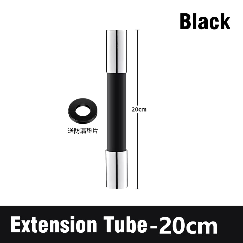 Kitchen Faucet Extension Hose Bathroom 360° Rotation Bending Faucet Extender Wash Basin Water Saving Tap Filter Extension Tube