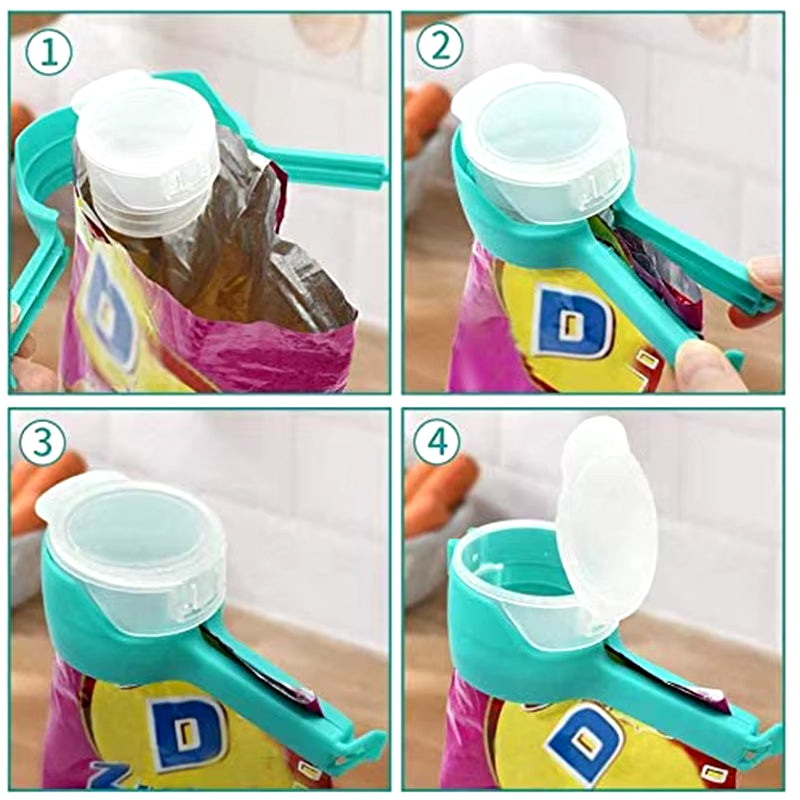 Seal Pour Food Storage Bag Clip Snack Sealing Clip Fresh Keeping Sealer Clamp Plastic Helper Food Saver Travel Kitchen Gadgets