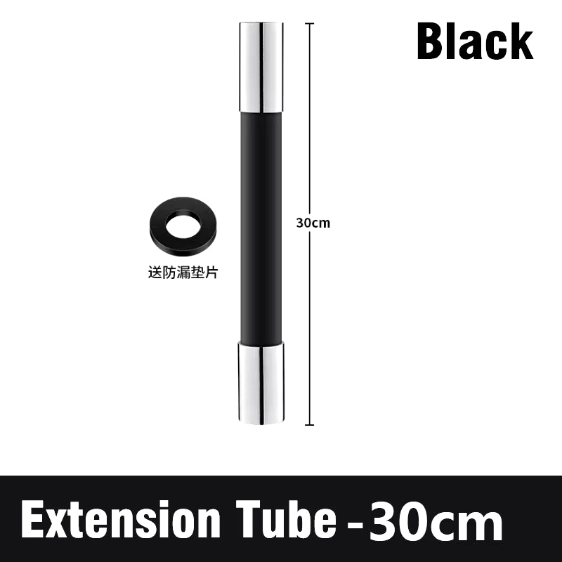 Kitchen Faucet Extension Hose Bathroom 360° Rotation Bending Faucet Extender Wash Basin Water Saving Tap Filter Extension Tube