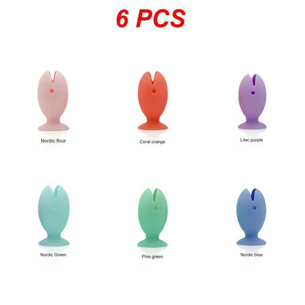 Tooth Brush Cover Caps Stand Cute Standing Portable Travel Toothbrush Head Cover Cute Fish Shape Silicone Suction Cup Toothbrush