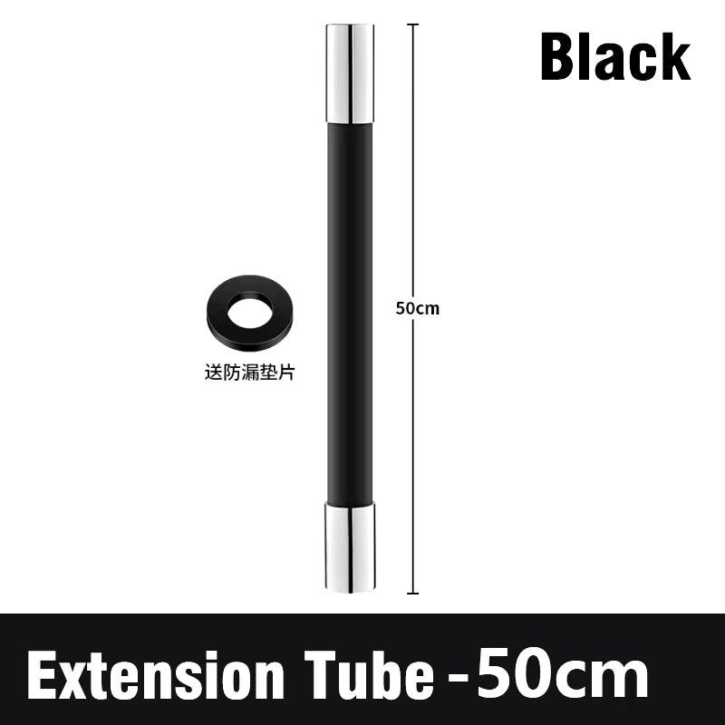 Kitchen Faucet Extension Hose Bathroom 360° Rotation Bending Faucet Extender Wash Basin Water Saving Tap Filter Extension Tube