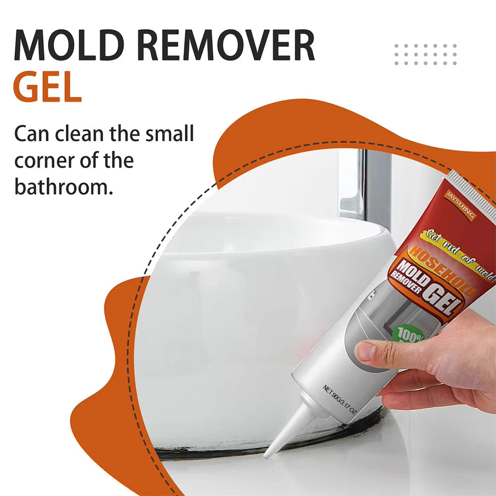 90G House Mold Remover Gel Deep down Wall Mold Mildew Remover Cleaner Caulk Gel Household Mould Remover Gels Sinks Walls Tiles